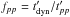 Mathematical equation: \hbox{$f_{pp} = t_{\rm dyn}' /t_{pp}'$}