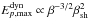 Mathematical equation: \hbox{$E_{p,{\rm max}}^{\rm dyn} \propto \beta^{-3/2} \beta_{\rm sh}^2$}
