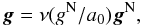 Mathematical equation: \begin{eqnarray} \label{MOND_basic} {\vec{g}} = \nu( g^{\rm N}/a_{0}){\vec{g}}^{\rm N}, \end{eqnarray}