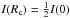 Mathematical equation: \hbox{$\surf(R_{\rm c}) = \frac 1 2 \surf(0)$}