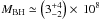 Mathematical equation: \hbox{$M_{\mathrm{BH}}\simeq\left(3^{+4}_{-2}\right)\times\,10^{8}$}