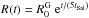Mathematical equation: \hbox{$R(t) = R^{\rm G}_0 \; {\rm e}^{t/(5t_{\rm Sal})}$}