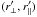 Mathematical equation: \hbox{$(\rperp^\prime,\rpar^\prime)$}