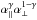 Mathematical equation: \hbox{$\apar^\gamma\aperp^{1-\gamma}$}
