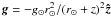 Mathematical equation: \hbox{$\vec{g}=- g_\odot r_\odot^2/(r_\odot+z)^2\vec{\hat{z}}$}