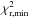 Mathematical equation: \hbox{$\chi_{\rm r, min}^2$}
