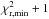 Mathematical equation: \hbox{$\chi^2_{\rm r, min} +1$}