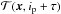 Mathematical equation: \hbox{$\Tc(\xb, i_{\rm p} +\tau)$}