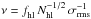 Mathematical equation: \hbox{$\nu=f_{\rm hl}^{}\,N_{\rm hl}^{-1/2}\,\sigma_{\rm rms}^{-1}$}