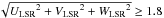 Mathematical equation: \hbox{$\sqrt{{U_{\rm LSR}}^2+{V_{\rm LSR}}^2+{W_{\rm LSR}}^2}\ge 1.8$}