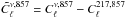 Mathematical equation: \hbox{$\tilde{C}_\ell^{\nu,857} = {C}_\ell^{\nu,857} - {C}_\ell^{217,857}$}