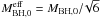 Mathematical equation: \hbox{$M_{\rm BH,0}^{\rm eff}=M_{\rm BH,0}/\!\sqrt{6}$}