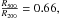 Mathematical equation: \hbox{$\frac{R_{500}}{R_{200}} = 0.66,$}