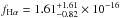 Mathematical equation: \hbox{$f_{\rm H\alpha}=1.61^{+1.61}_{-0.82}\times 10^{-16}$}