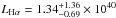 Mathematical equation: \hbox{$L_{\rm H{\alpha}}=1.34^{+1.36}_{-0.69}\times 10^{40}$}