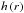 Mathematical equation: \hbox{$h\left(r\right)$}