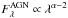Mathematical equation: \hbox{$F^{\mathrm{AGN}}_{\lambda}\propto \lambda^{\alpha-2}$}