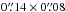 Mathematical equation: \hbox{$0\farcs14\times0\farcs08$}