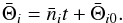 Mathematical equation: \begin{equation} \bar{\Theta}_{i}=\bar{n}_{i}t+\bar{\Theta}_{i0}. \label{L80} \end{equation}