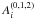 Mathematical equation: \hbox{$A_{i}^{\left( 0,1,2\right) }$}