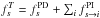 Mathematical equation: \hbox{$f_{s}^T = f_{s}^{\rm PD} + \sum_i{f_{s\rightarrow i}^{\rm PI}}$}