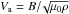 Mathematical equation: \hbox{$V_{\rm a} = B/\!\sqrt{\mu_0\rho}$}
