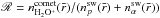 Mathematical equation: \hbox{$\mathscr{R} = n_{\rm H_2O^+}^{\rm comet}(\bar{r})/ (n_p^{\rm sw}(\bar{r})+n_\alpha^{\rm sw}(\bar{r}))$}