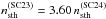 Mathematical equation: \hbox{$n^\mathrm{(SC23)}_{\rm sth}=3.60\,n^\mathrm{(SC24)}_{\rm sth}$}