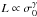Mathematical equation: \hbox{$L \propto \sigma_0^{\gamma}$}