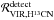 Mathematical equation: \hbox{$\mathcal{R}_{\rm VIR,H^{13}CN}^{\rm detect}$}