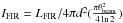 Mathematical equation: \hbox{$I_{\rm FIR}=L_{\rm FIR}/4\pi d^2(\frac{\pi \theta_{\rm beam}^2}{4\ln2})$}