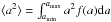 Mathematical equation: \hbox{$\langle a^2\rangle=\int_{a_\mathrm{min}}^{a_\mathrm{max}}a^2f(a)\mathrm{d}a$}