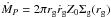 Mathematical equation: \hbox{$\dot{M}_P = 2\pi r_{\rm g} \dot{r}_{\rm g} Z_0 \Sigma_\mathrm{g} (r_{\rm g})$}
