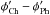 Mathematical equation: \hbox{$\phi^{\prime}_{\rm{Ch}}-\phi^{\prime}_{\rm{Ph}}$}
