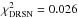 Mathematical equation: \hbox{$\chi^2_{\rm DRSN}=0.026$}