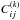 \hbox{$C_{ij}^{(k)}$}