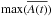 \hbox{$\max(\overline{A(t)})$}