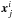 \hbox{$\vec{x}^i_j$}