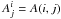 \hbox{$A^i_j=A(i,j)$}