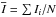 \hbox{$\overline{I}=\sum{I_i}/N$}