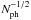 \hbox{$N_{\rm ph}^{-1/2}$}