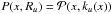 \hbox{$P(x,R_u)=\Pr(x,k_u(x))$}