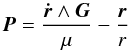 \appendix \setcounter{section}{1} \begin{equation} \P = \frac{\dr\wedge \G}{\mu}- \frac{\r}{r} \end{equation}