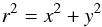 \appendix \setcounter{section}{1} \begin{equation} r^2 = x^2 + y^2 \end{equation}