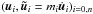 \hbox{$(\u_i,\tu_i = m_i\dot \u_i)_{i=0,n}$}