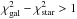 \hbox{$\chi^2_\mathrm{gal}-\chi^2_\mathrm{star}>1$}