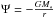 \hbox{$\Psi=-\frac{GM_\ast}{r}$}