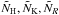 \hbox{$\tilde{N}_{\rm H},\tilde{N}_{\rm K},\tilde{N}_{R}$}