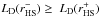 \hbox{$L_{\rm D}(r_{{\rm HS}}^-)\ge~L_{\rm D}(r_{{\rm HS}}^+)$}