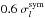 \hbox{$0.6~\sigma_l^{{\rm sym}}$}